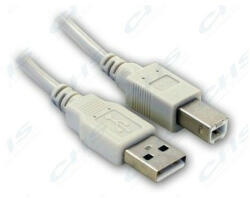 Wiretek kábel USB Összekötő A-B, 5m, Male/Male