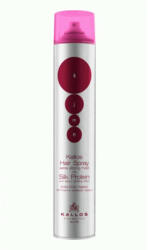 Kallos Cosmetics KJMN Extra Erős Hajlakk Párataszító hatással 750ml Pink Silk Proteinnel