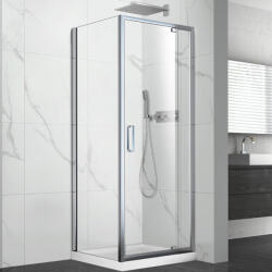 Fluminia Cabina de dus patrata Fluminia Anda cu usa pivotanta 80x80 cm crom (P19RE01 80x80x200)