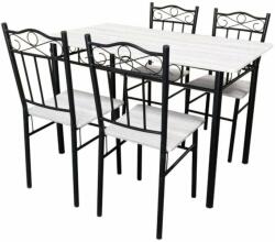 Bedora Asador étkező/konyhagarnitúra, asztal 4 székkel, 120x70x75 cm (9011000000107)