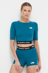 The North Face tricou de antrenament culoarea turcoaz PPYX-TSD0SJ_69X