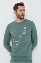 MAMMUT bluza Core Logo barbati, culoarea verde, cu imprimeu PPYX-KUM0KD_79X