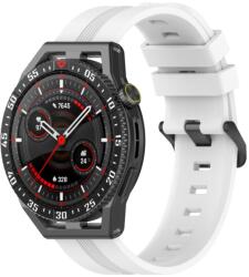 RUBBER Curea din silicon Huawei Watch Buds / GT3 SE / GT3 Pro 46mm alb