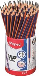 Maped Grafitceruza, ceruzatartó, HB, háromszögletű, MAPED "Black`Peps Navy" (72 db) (IMA850859)
