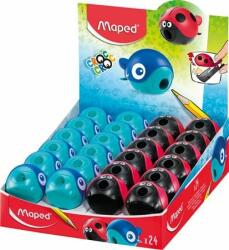 Maped Hegyezõ display, egylyukú, tartályos, MAPED "Croc Croc Easy", katica és bálna, vegyes formák (24 db) (IMA18113)
