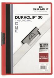 DURABLE Gyorsfűzõ, klipes, A4, DURABLE "DURACLIP® 30", piros (DB220003) - tonerprint