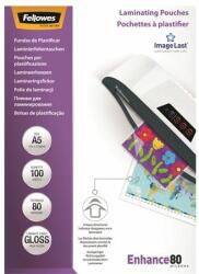 Fellowes Meleglamináló fólia, 80 mikron, A5, fényes, 100 db, FELLOWES (100 db) (IFW53060)