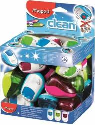 Maped Hegyezõ display, kétlyukú, tartályos, MAPED "Clean", vegyes színek (24 db) (IMA030211)