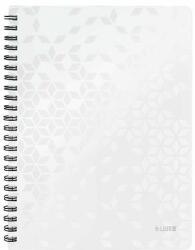 Leitz Spirálfüzet, A4, vonalas, 80 lap, LEITZ "Wow", fehér (E46370001) - tonerprint