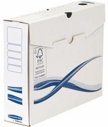 Fellowes Archiválódoboz, A4, 80 mm, FELLOWES "Bankers Box Basic", kék-fehér (10 db) (IFW4460103)