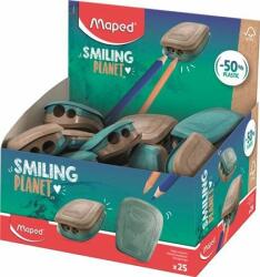 Maped Hegyezõ display, kétlyukú, tartályos, műanyag, FSC, MAPED "Smiling Planet" (25 db) (IMA071521FM)