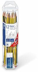 STAEDTLER Grafitceruza készlet, ajándék radírral, HB, hatszögletű, STAEDTLER "Noris 120" (13 db) (TS61120P1)