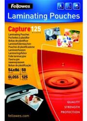 Fellowes Meleglamináló fólia, 125 mikron, 54x86 mm, fényes, 50 db, FELLOWES (50 db) (IFW53966)