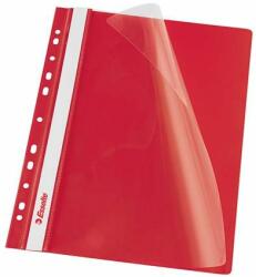 Esselte Gyorsfűzõ, lefűzhetõ, PP, A4, ESSELTE, VIVIDA, piros (10 db) (E13585)