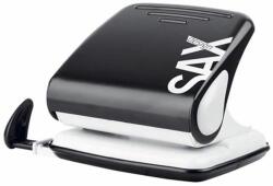 ICO Lyukasztó, kétlyukú, 25 lap, SAX "Design 418", fekete (ISA418FK) - pritone