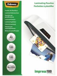 Fellowes Meleglamináló fólia, 100 mikron, A5, fényes, 100 db, FELLOWES (100 db) (IFW53510)