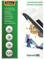 Fellowes Meleglamináló fólia, 100 mikron, A4, fényes, 100 db, FELLOWES (100 db) (IFW53511)