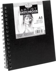 Royal & Langnickel Royal Langnickel black sketch book - A5, 80 lap