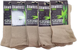 Szuntex zokni SZUNTEX bambusz Gyógyzokni gumi nélküli drapp színben 5 PÁR 37-38 46179
