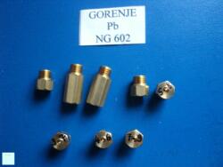  Gáztűzhely fúvóka garnitúra Gorenje NG602 Pb gázra új tip. 6mm ( Amica )