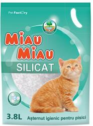Miau Miau Silicat asternut igienic pentru pisici 3.8 L