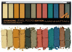 Manhattan Paleta farduri de ochi, Manhattan, Eyemazing Palette, 12 culori, 007 Jewel Rocks Edition