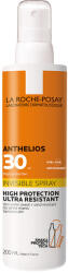Anthelios Spray invizibil cu protectie solara SPF 30+ pentru corp, piele sensibila, ultra-rezistent, fara parfum, 200 ml, Anthelios, La Roche Posay