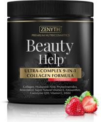 Zenyth Pharmaceuticals Beauty Help Ultra-Complex 9-in-1 Collagen Formula cu aroma de capsuni, 300 g, Zenyth