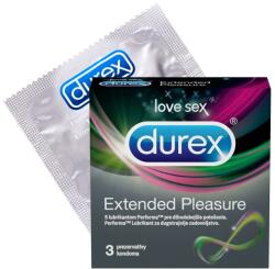 Durex Prezervative Extended Pleasure, 3 bucati, Durex