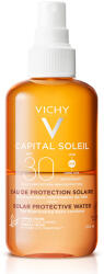Capital Soleil Apa cu protectie solara SPF 30, pentru bronz de durata, fata si corp, 200 ml, Capital Soleil, Vichy