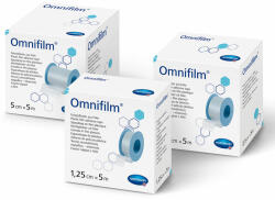 HARTMANN Plasture hipoalergen pe suport de folie transparenta poroasa Omnifilm (900435), 5cmx5m, Hartmann