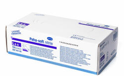 HARTMANN Manusi Nitril Albastre L Nepudrate Peha Soft, 100 buc, Hartmann