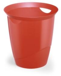 Durable Papírkosár 16l, Durable Trend, áttetsző piros (1701710003)