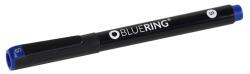 BLUERING Rostirón, tűfilc alkoholos 0, 4mm, OHP Bluering® S kék (BR895394) - irodaitermekek