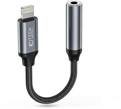 Tech-Protect UltraBoost Lightning/3, 5mm jack adapter - fekete/szürke