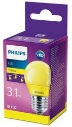 Philips Bec LED Philips COLORED YELLOW P45, E27, 3.1W (25W), lumina galbena (000008718696748602) - evomag