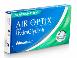 Alcon Air Optix plus HydraGlyde for Astigmatism (3 db), havi kontaktlencse