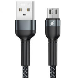 REMAX Cable USB Micro Remax Jany Alloy, 1m, 2.4A (black) (RC-124m black) - scom