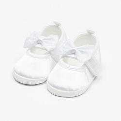 NEW BABY Baba szatén balettcipők New Baby fehér 0-3 h