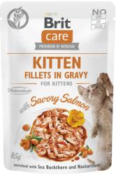 Brit BRIT CARE Cat Kitten Fillets in Gravy with Savory Salmon Enriched with Sea Buckthorn and Nasturtium 85g