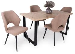  Zoé asztal Aspen székkel - 4 személyes étkezőgarnitúra