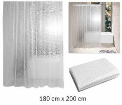  aptel Univerzális 3D PEVA függöny zuhanyzókhoz és fürdőkádhoz 180x200cm