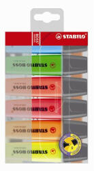 Szövegkiemelő készlet, 2-5 mm, STABILO "BOSS original", 6 különböző szín (COTST706)