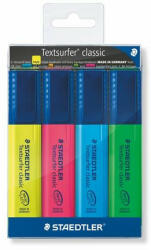STAEDTLER Szövegkiemelő készlet, 1-5 mm, STAEDTLER "Textsurfer Classic 364", 4 különböző szín (COTS364WP4)