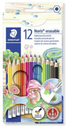 STAEDTLER Színes ceruza készlet radírral, hatszögletű, STAEDTLER "Noris Club", 12 különböző szín (COTS14450NC12)