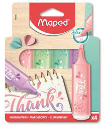 Maped Szövegkiemelő készlet, , 1-5 mm, MAPED "Fluo Peps Flex Pastel", pasztell szín, vegyes készletek (COIMA740308)