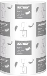 KATRIN Kéztörlő tekercses KATRIN Plus S2 2 rétegű hófehér 261 lapos 12 tekercs/csomag