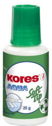 Hibajavító folyadék, vízbázisú, szivacsos, 20 ml, KORES "Aqua Soft Tip (COIKST)