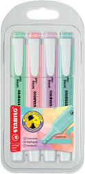 Szövegkiemelő készlet, 1-4 mm, STABILO "Swing Cool Pastel", 4 különböző szín (COTST275408)