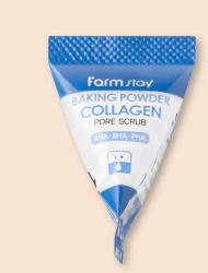 Farm Stay Baking Powder Collagen Pore Scrub arcradír szódabikarbónával és kollagénnel - 7 g * 25 db